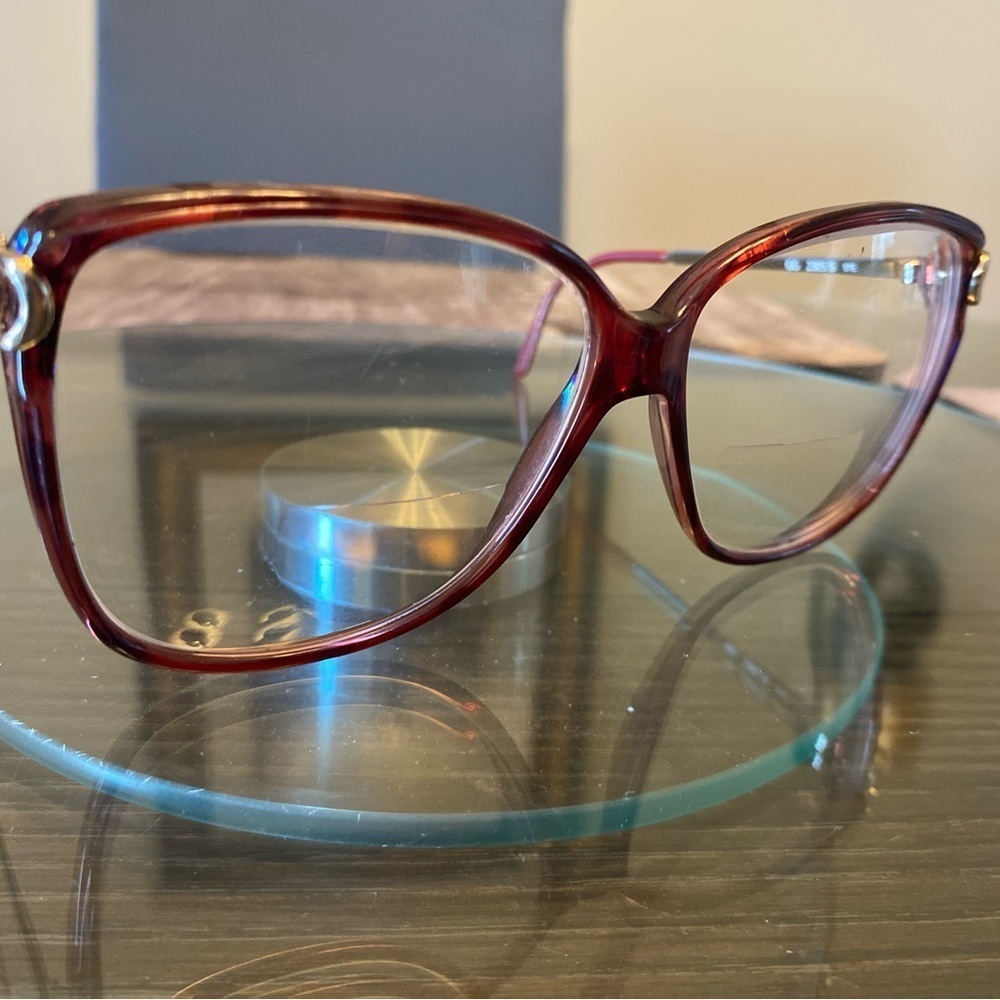 Gucci Women's Glasses in Rich Burgundy